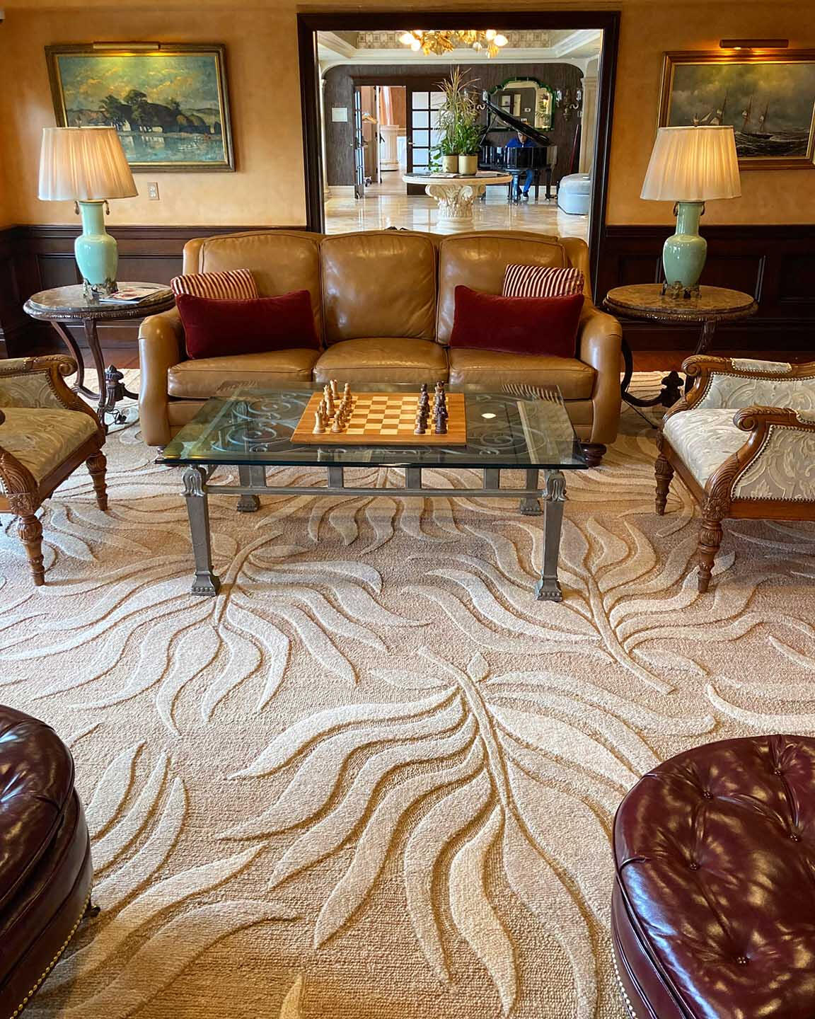 Custom Made LouLu Palm Parlor Rug
